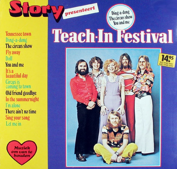Teach-in - Story Presenteert Teach-In Festival (LP) Vinyl LP Vinyl Very Good (VG) <br> Hoes Good Plus (G+)