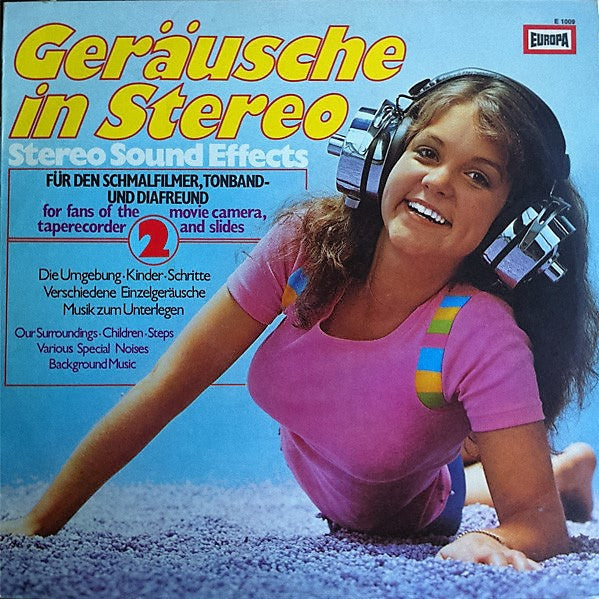 No Artist - Gerausche In Stereo * (LP) Vinyl LP Vinyl Very Good (VG) <br> Hoes Good Plus (G+)