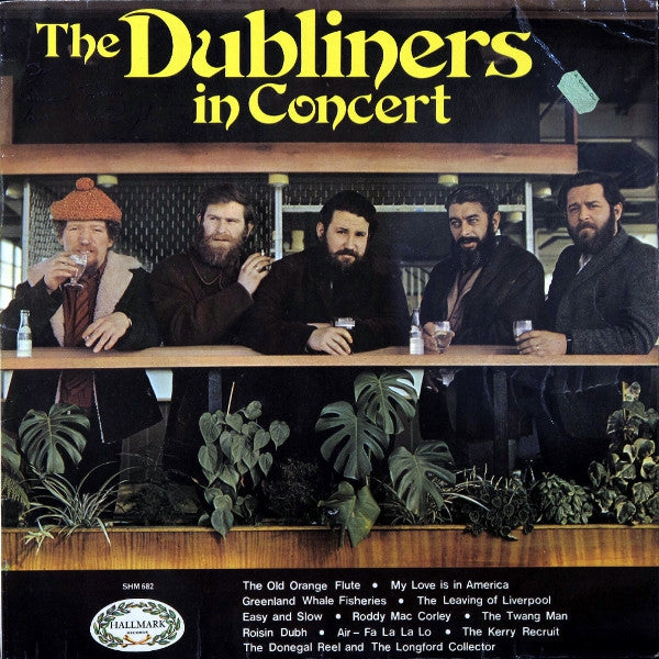 Dubliners - In Concert (LP) Vinyl LP Vinyl Very Good (VG) <br> Hoes Good Plus (G+)