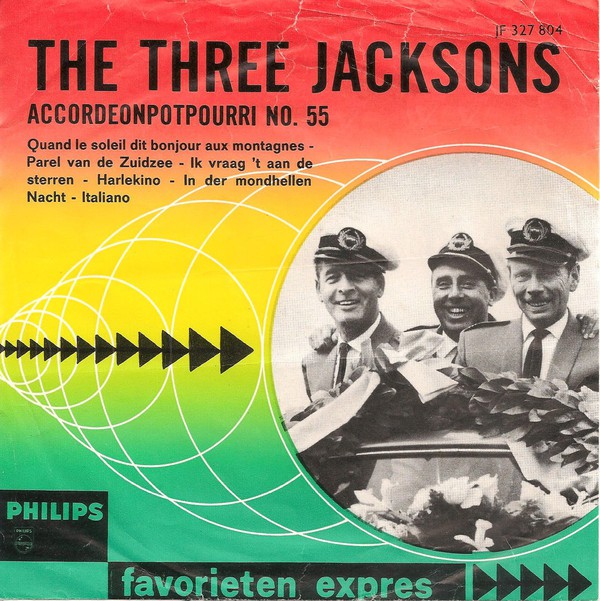 3 Jacksons - Accordeon Potpourri No. 55 39841 Vinyl Singles Vinyl Very Good (VG) <br> Hoes Good Plus (G+)