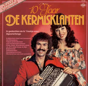 Kermisklanten - 10 Jaar De Kermisklanten (LP) Vinyl LP Vinyl Very Good (VG) <br> Hoes Good Plus (G+)