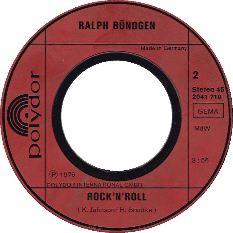 Ralph Bündgen - Auch bei dir klopft ein Mann an die Tür Vinyl Singles