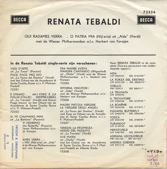 Renata Tebaldi - Ritorna Vincitor!