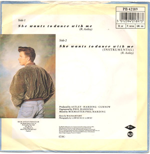 Rick Astley - She Wants To Dance With Me