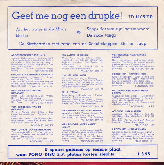 Riet En Jaap, De Bierbaarden - Geef Me Nog Een drupke!