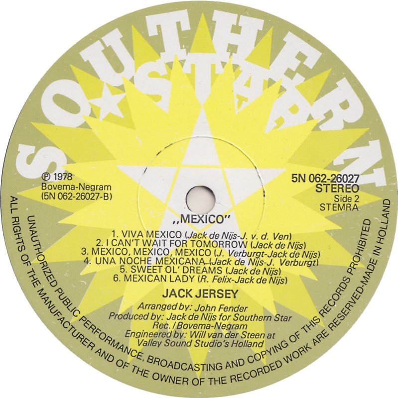 Jack Jersey - Mexico (LP) 97-45943