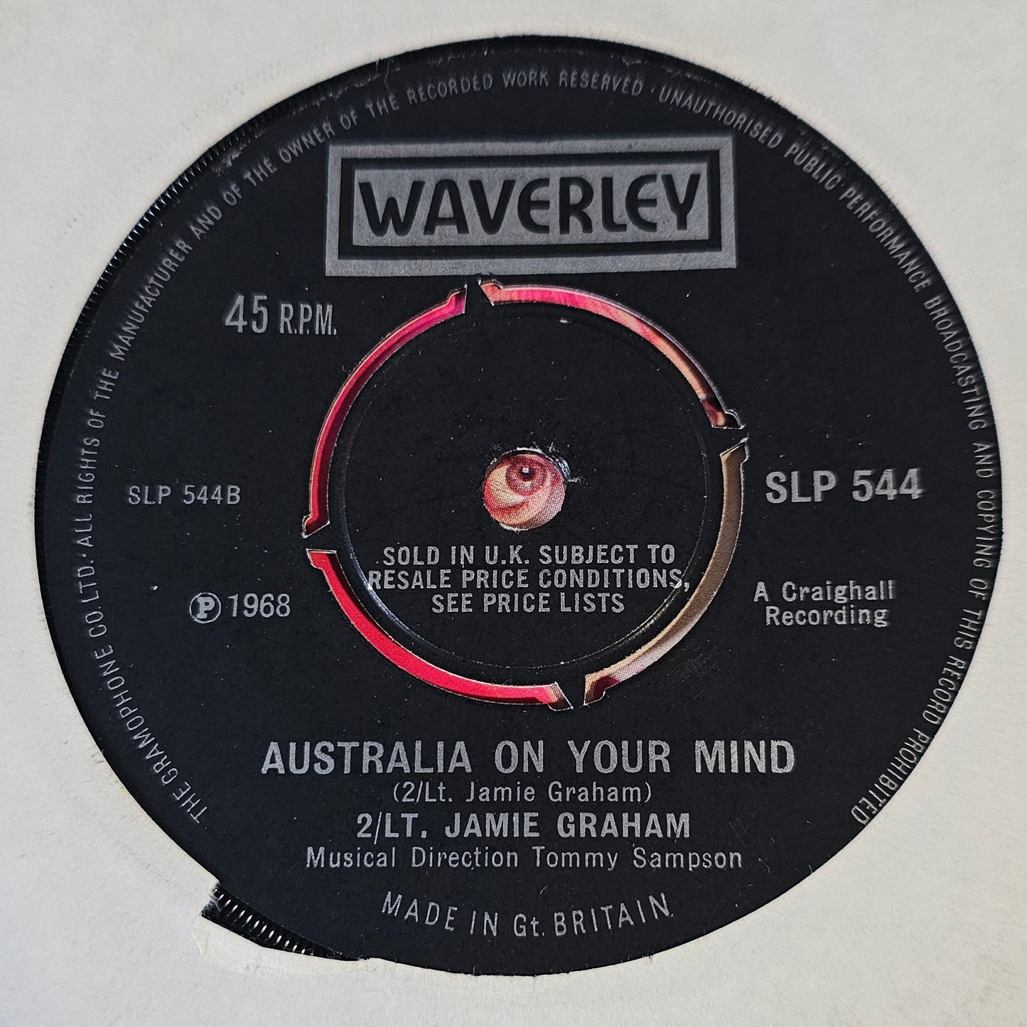 2/LT. Jamie Graham – Seven Hundred Glengarried Men Vinyl Singles Vinyl (VG) <br> Generic