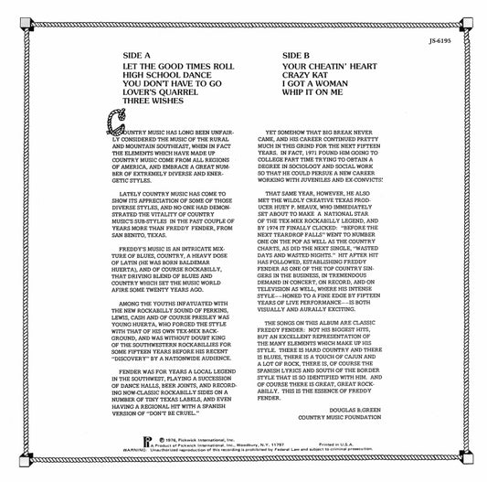 Freddy Fender - Your Cheating Heart (LP)