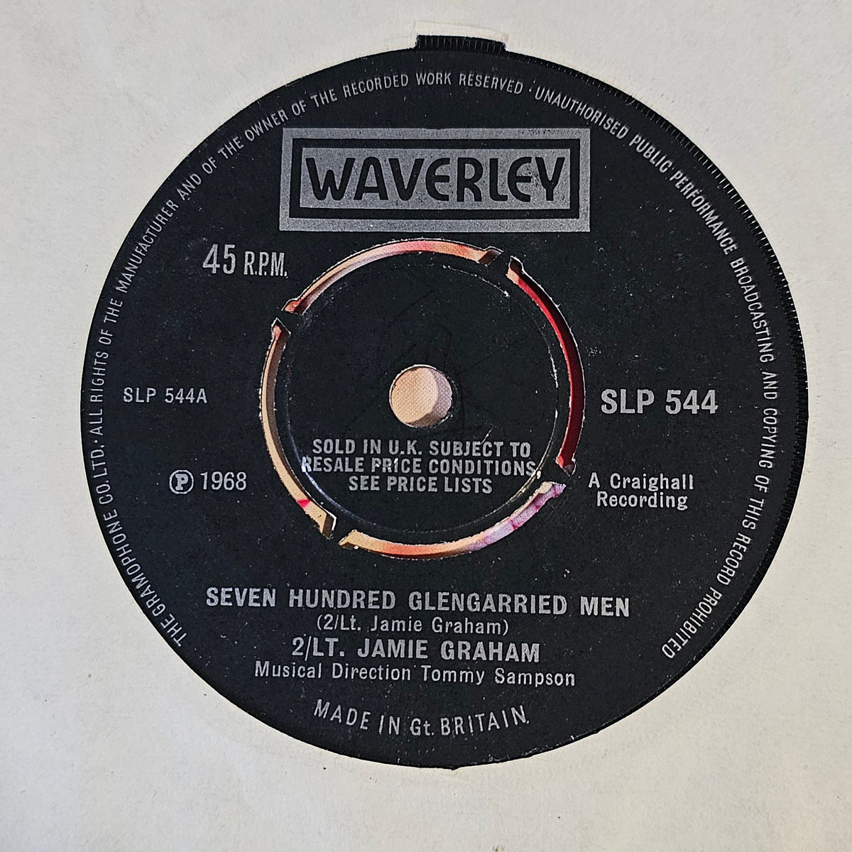 2/LT. Jamie Graham – Seven Hundred Glengarried Men Vinyl Singles