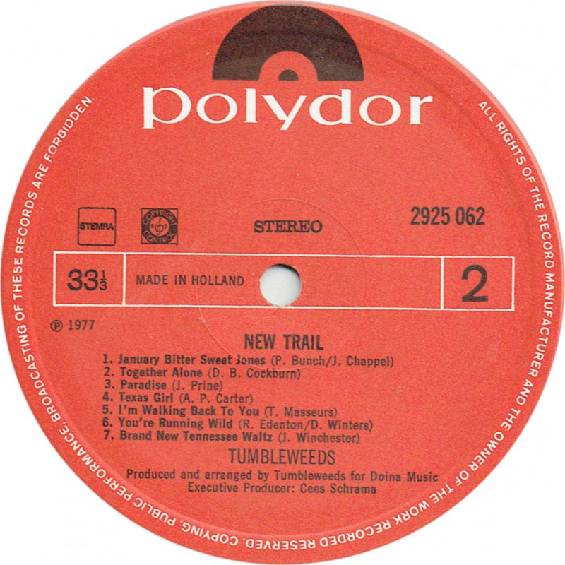 Tumbleweeds - New Trail (LP)