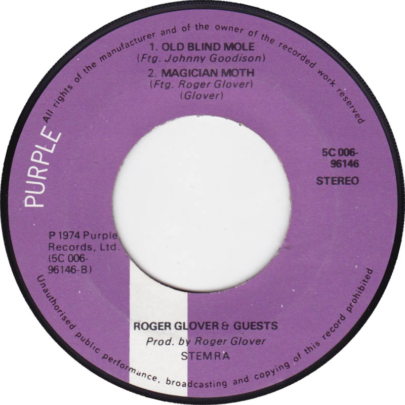 Roger Glover And Guests - Love Is All Vinyl Singles Vinyl Very Good (VG) <br> Hoes Generic