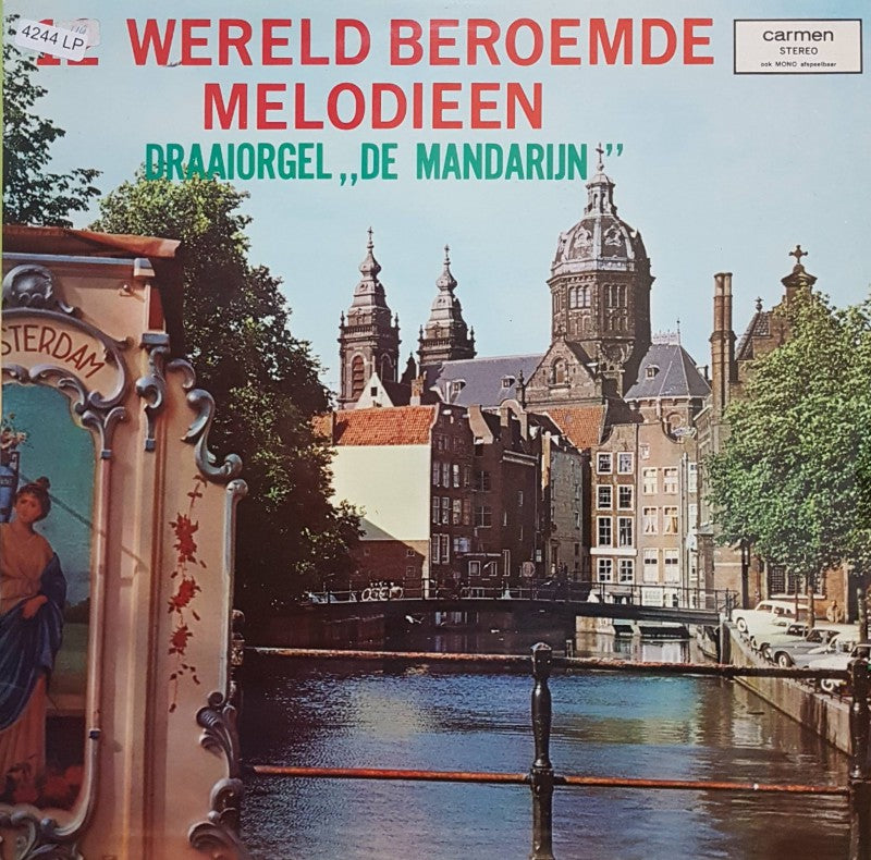 Draaiorgel Mandarijn - ** Wereldberoemde Melodieën (LP) Vinyl LP Vinyl Very Good (VG) <br> Hoes Good Plus (G+)