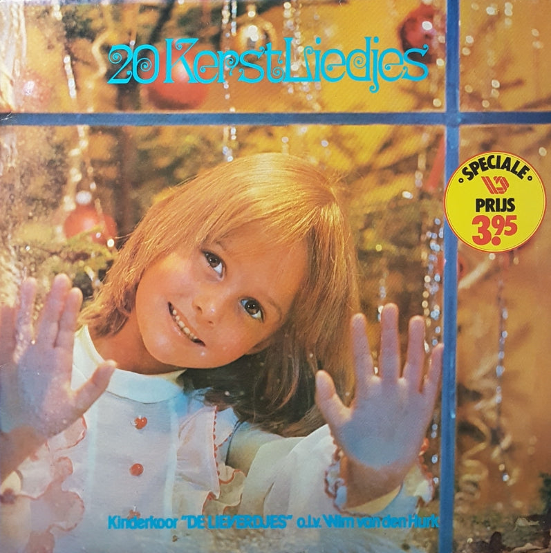 Kinderkoor De Lieverdjes - 20 Kerstliedjes (LP) Vinyl LP Vinyl Very Good (VG) <br> Hoes Good Plus (G+)