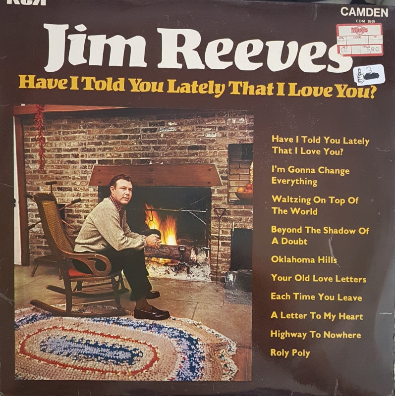 Jim Reeves - Have I Told You Lately That I Love You (LP) Vinyl LP Vinyl Very Good (VG) <br> Hoes Good Plus (G+)