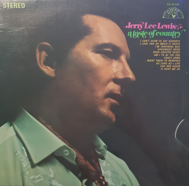 Jerry Lee Lewis - A Taste Of Country (LP) Vinyl LP Vinyl Very Good (VG) <br> Hoes Good Plus (G+)
