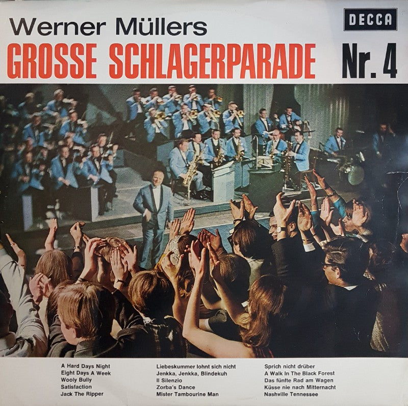 Werner Mullers - Grosse Schlagerparade (LP) Vinyl LP Vinyl Very Good (VG) <br> Hoes Good Plus (G+)
