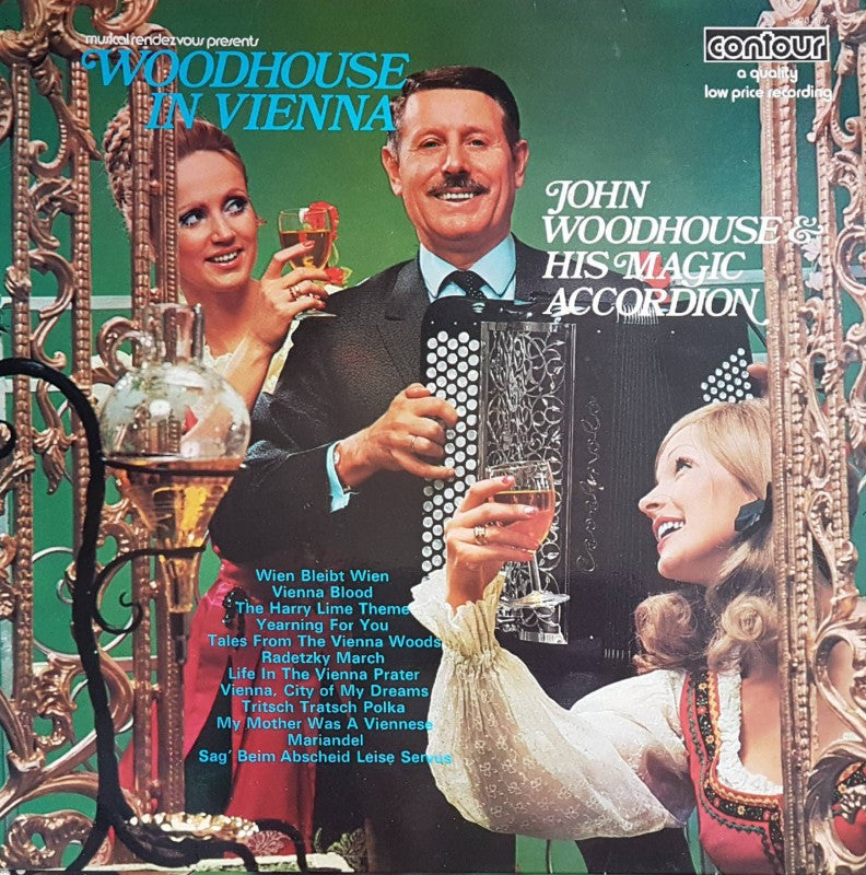 John Woodhouse - Woodhouse In Vienna (LP) Vinyl LP Vinyl Very Good (VG) <br> Hoes Good Plus (G+)