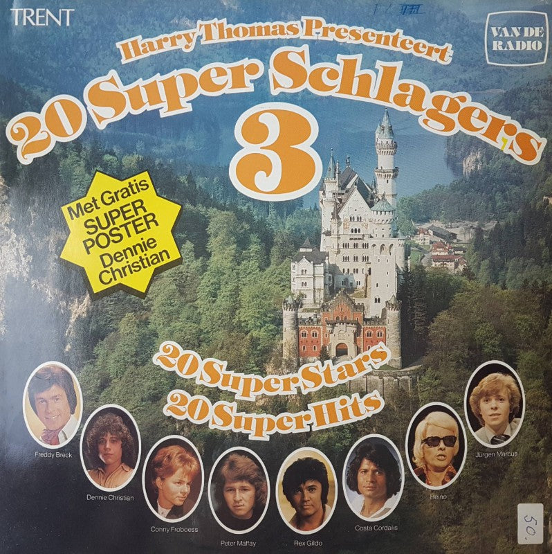 Various - 20 Super Schlagers 3 (LP) Vinyl LP Vinyl Very Good (VG) <br> Hoes Good Plus (G+)