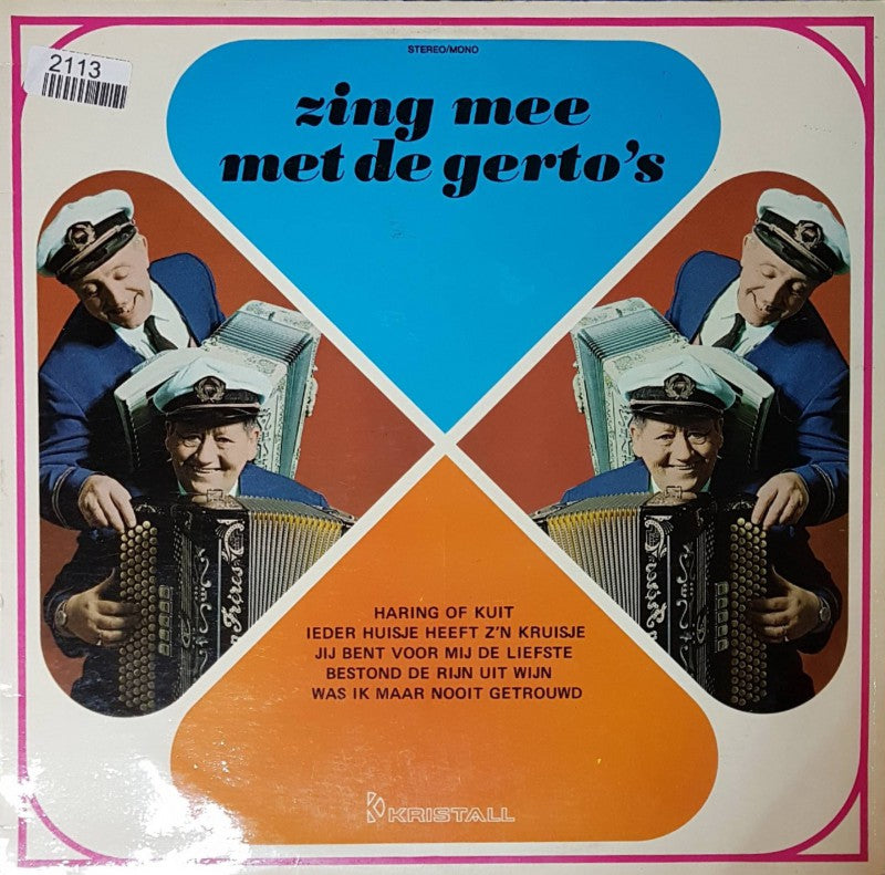 Gerto's - Zing Mee Met De Gerto's (LP) Vinyl LP Vinyl Very Good (VG) <br> Hoes Good Plus (G+)