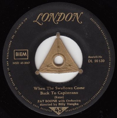 Pat Boone - When The Swallows Come Back To Capistrano
