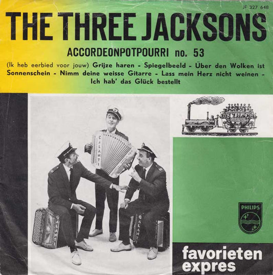 Kopie van 3 Jacksons - Accordeon Potpourri No. 53 33651 Vinyl Singles Hoes: Redelijk
