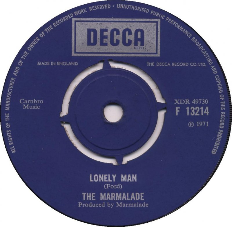 Marmalade - Cousin Norman Vinyl Singles Vinyl Very Good (VG) <br> Hoes Generic