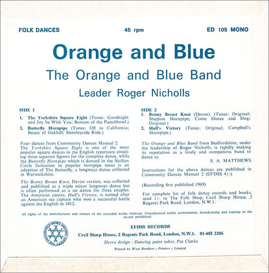 Orange And Blue Band - Yorkshire Square Eight