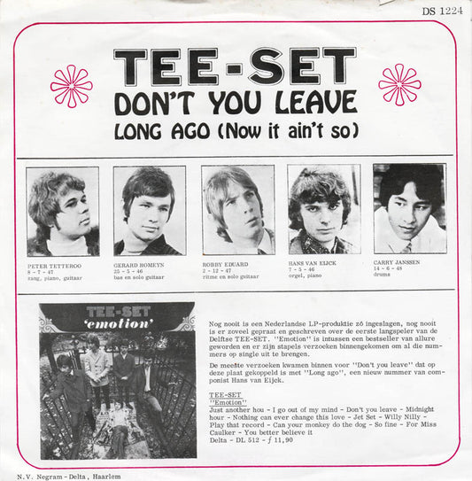 Tee-Set - Don't You Leave