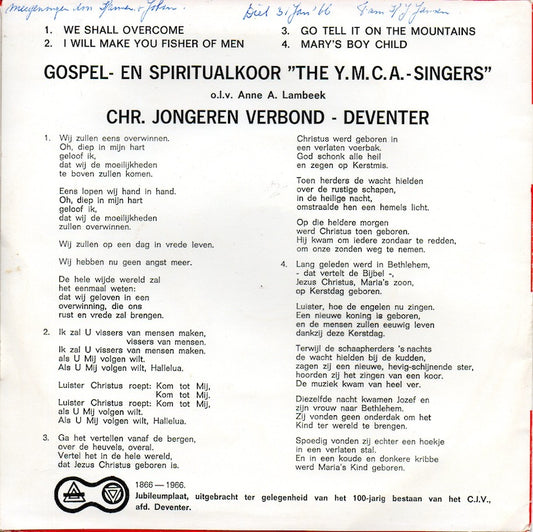 Y.M.C.A.-Singers (C.J.V.-Deventer) - We Shall Overcome
