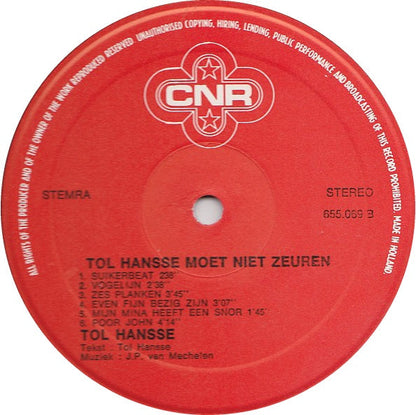 Tol Hansse - Moet Niet Zeuren (LP) 46797 Vinyl LP Goede Staat