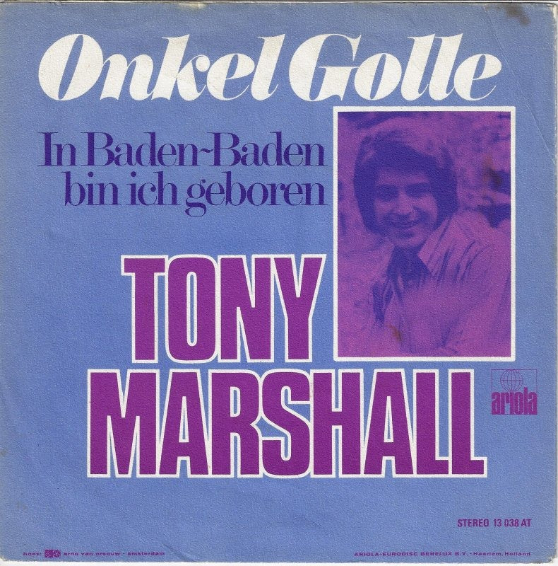 Tony Marshall - Onkel Golle Vinyl Singles Vinyl Very Good (VG) <br> Hoes Good Plus (G+)