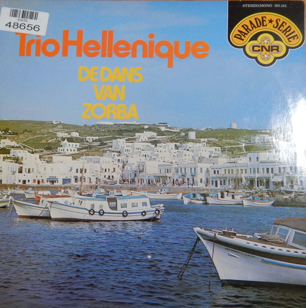 Trio Hellenique - De Dans Van Zorba (LP) Vinyl LP Vinyl Very Good (VG) <br> Hoes Good Plus (G+)