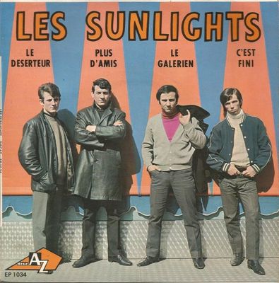 Les Sunlights - Le Deserteur Vinyl Singles Vinyl Zeer Goed / Hoesje Goed "VINYLSINGLES.NL"