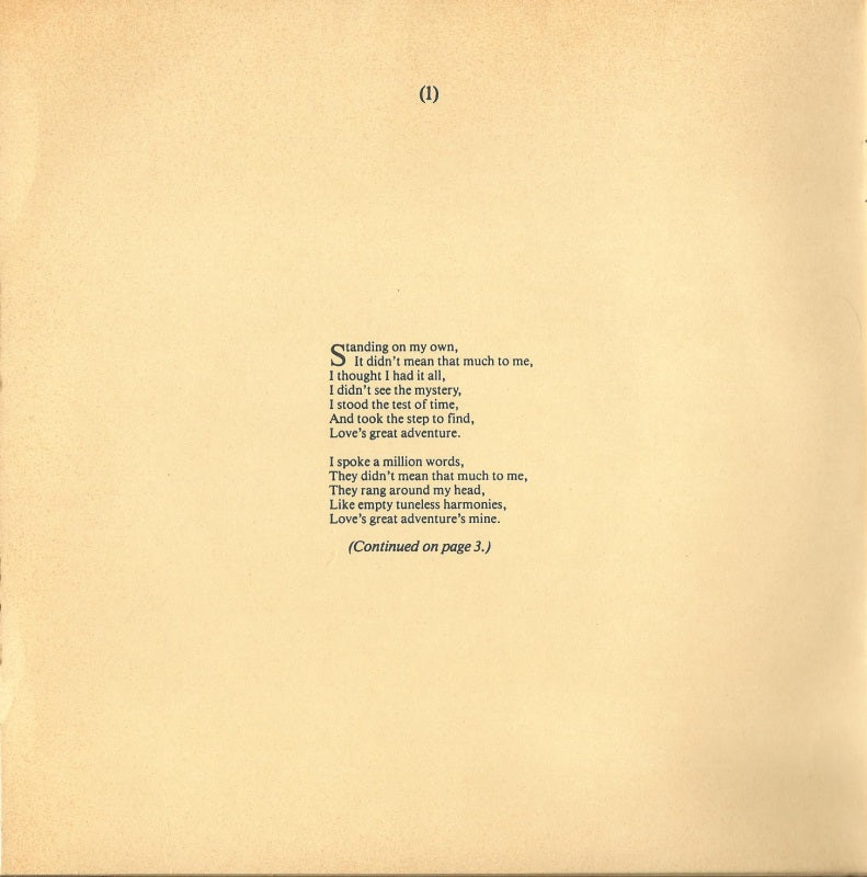 Ultravox - Love's Great Adventure (B-Keus) Vinyl Singles Vinyl Goed / Hoes Sticker