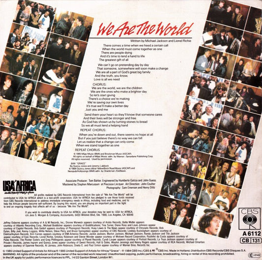 USA For Africa - We Are The World