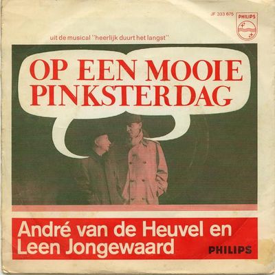 André van den Heuvel - Op Een Mooie Pinksterdag Vinyl Singles Media VG+ / Sleeve G+