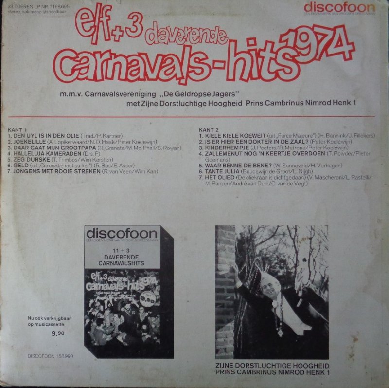 Various - Elf + 3 Daverende Carnavalshits (LP)