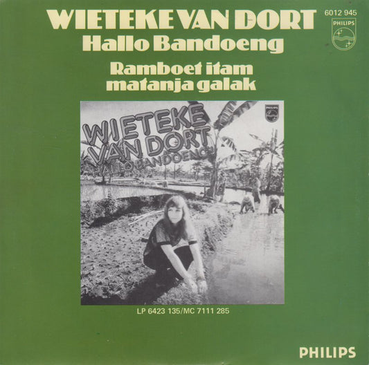 Wieteke van Dort - Hallo Bandoeng Vinyl Singles Vinyl Zeer Goed / Hoesje Goed "VINYLSINGLES.NL"