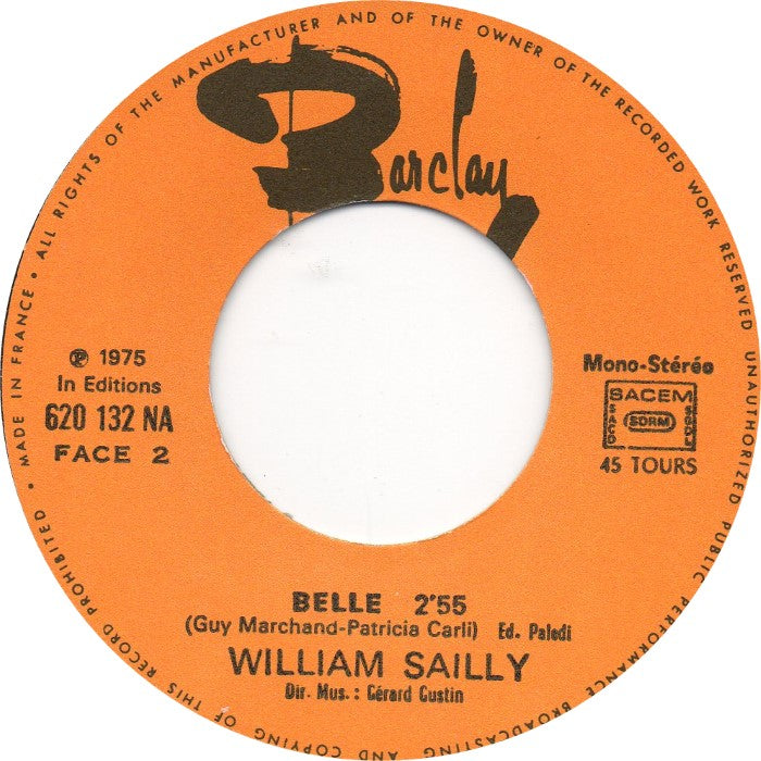 William Sailly - Toi Ma Princesse En Blue Jean