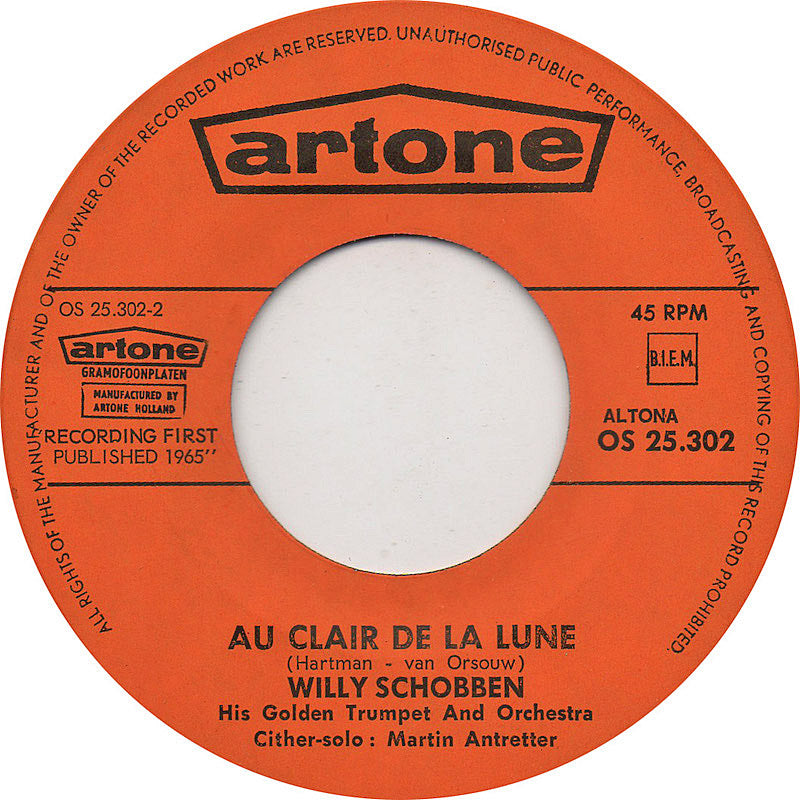 Willy Schobben - Viva La Pappa Col Pomodoro Vinyl Singles Vinyl Very Good (VG) <br> Hoes Good Plus (G+)