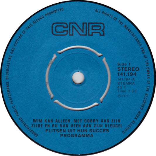 Wim Kan - Wim Kan Alleen, Met Corry Aan Zijn Zijde En Ru Van Veen Aan Zijn Vleugel - Flitsen Uit Hun Succesprogramma Vinyl Singles