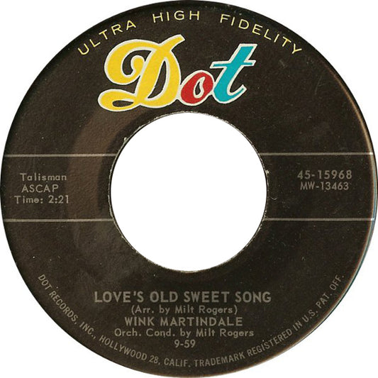 Wink Martindale - Deck Of Cards Vinyl Singles Vinyl Zeer Goed / Hoesje Generic "VINYLSINGLES.NL"