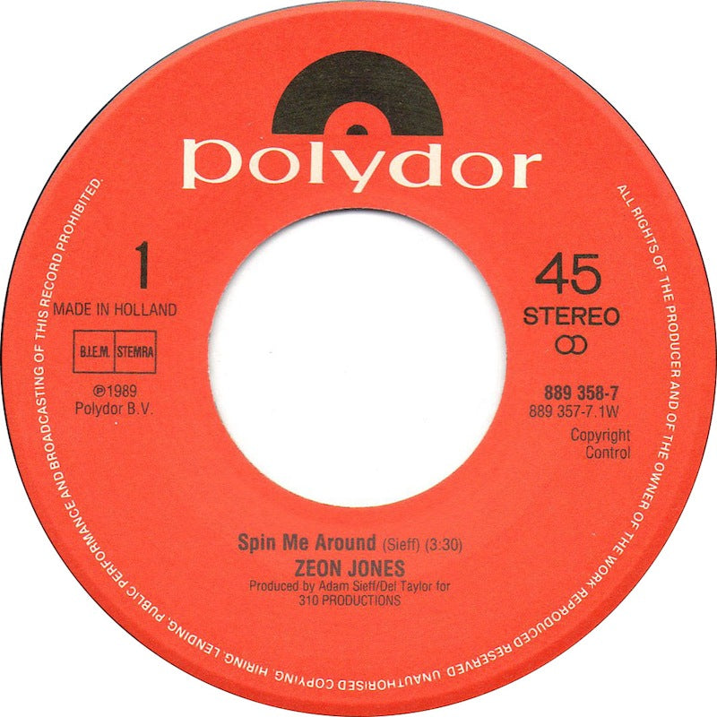 Zeon Jones - Spin Me Around 17465 Vinyl Singles