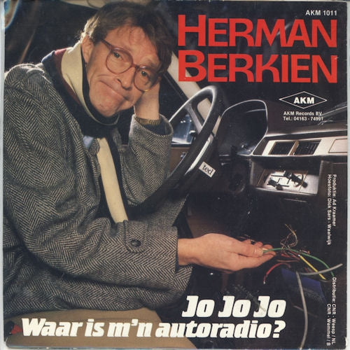 Herman Berkien - Jo Jo Jo Waar Is M'n Autoradio Vinyl Singles Vinyl Very Good (VG) <br> Hoes Good Plus (G+)