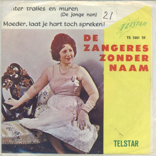 Zangeres Zonder Naam - Achter Tralies En Muren Vinyl Singles Vinyl Goed / Hoes Redelijk