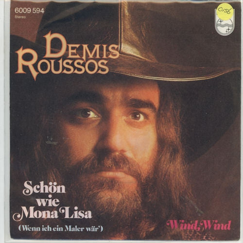 Demis Roussos - Schon Wie Mona Lisa 43220 Vinyl Singles Vinyl Very Good (VG) <br> Hoes Good Plus (G+)