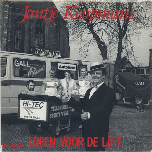 Jantje Koopmans - Lopen Voor De Lift 27873 Vinyl Singles Vinyl Very Good (VG) <br> Hoes Good Plus (G+)
