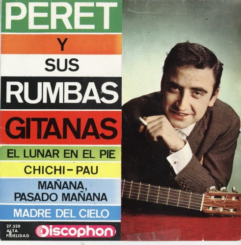 Peret Y Su Rumba Gitanas - El Lunar En El Pie Vinyl Singles EP Vinyl Very Good (VG) <br> Hoes Good Plus (G+)