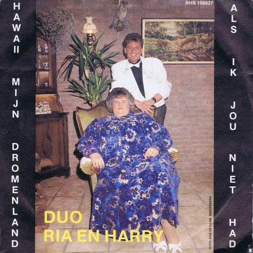 Duo Ria En Harry - Hawaii Mijn Dromenland Vinyl Singles Vinyl Very Good (VG) <br> Hoes Good Plus (G+)