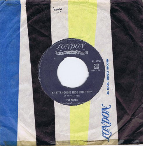 Pat Boone - Chattanoogie Shoe Shine Boy Vinyl Singles Vinyl Goed / Hoes Generic